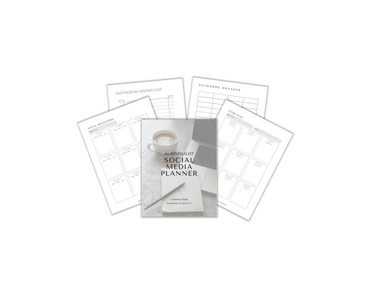 The Minimalist Social Media Planner